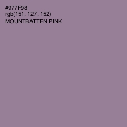 #977F98 - Mountbatten Pink Color Image